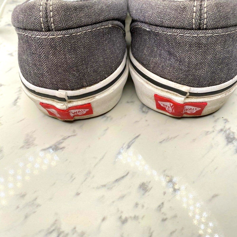 RARE VANS CLASSIC GRAY HEATHER EUC Unisex Shoes Men 5.5 vans off the wall - Picture 5 of 9
